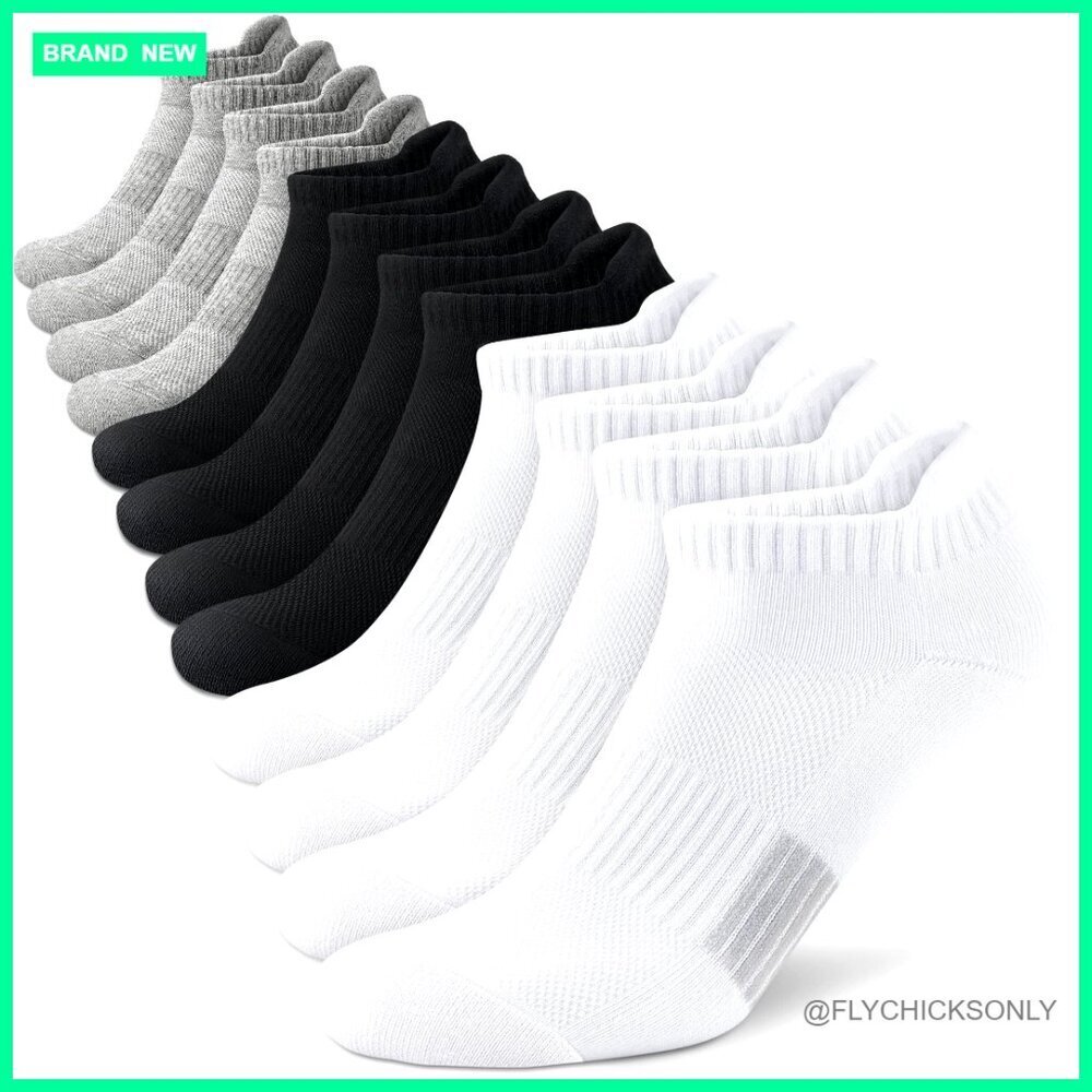 Women's Athletic Ankle Socks Cushioned Moisture Wicking Running Hiking